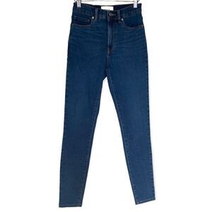 Everlane Blue Dark-Wash High-Rise Skinny Jeans Size 26 Tall